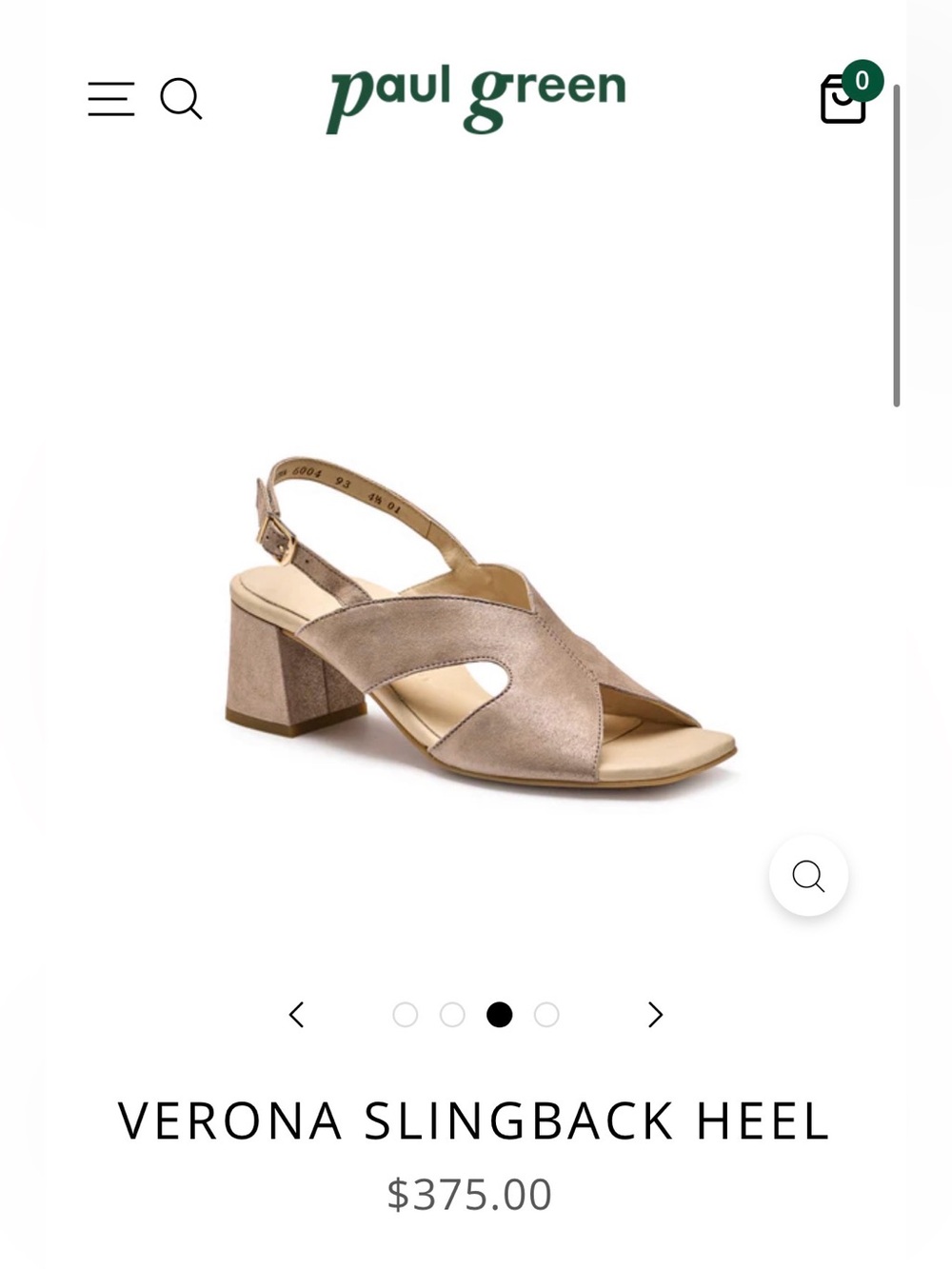 Paul green heeled sandals